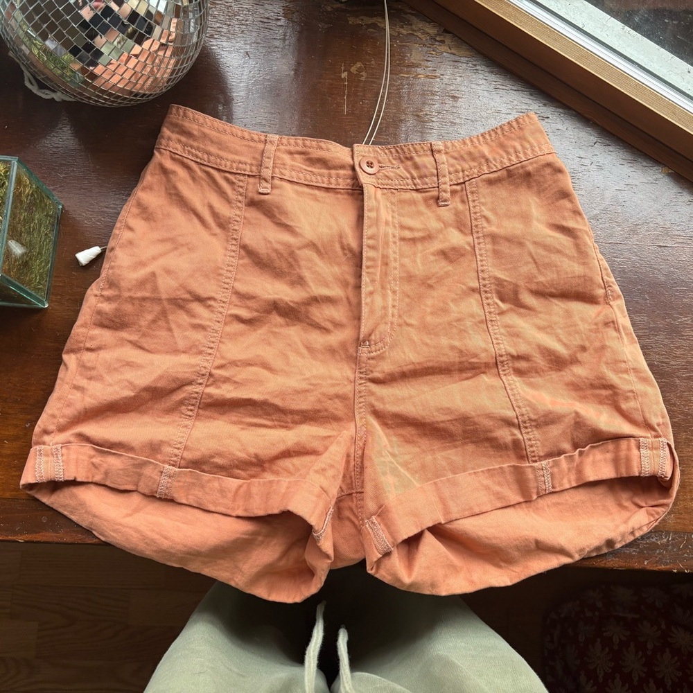 100% cotton BDG orange lightweight shorts